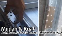 Cara Pasang Engsel Pintu Lipat Besi